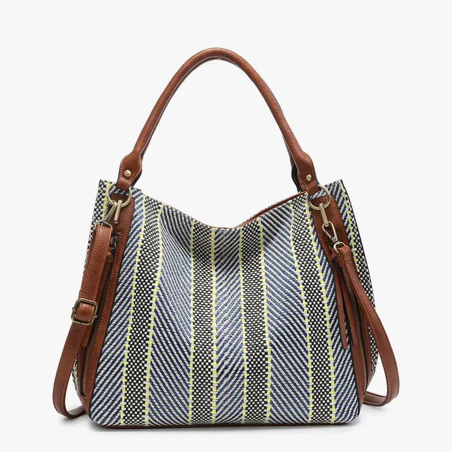 Connar Monogrammable Striped Tote