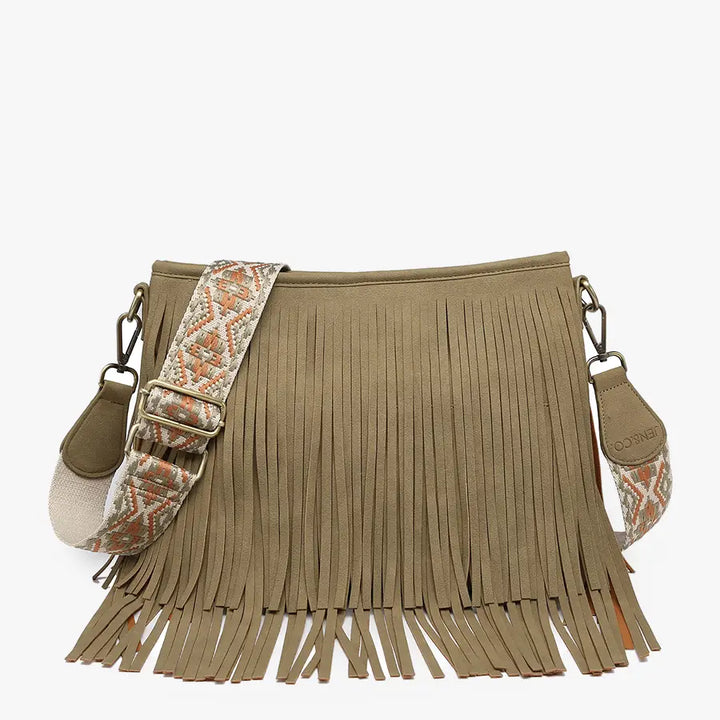 Sadie Suede Fringe Crossbody