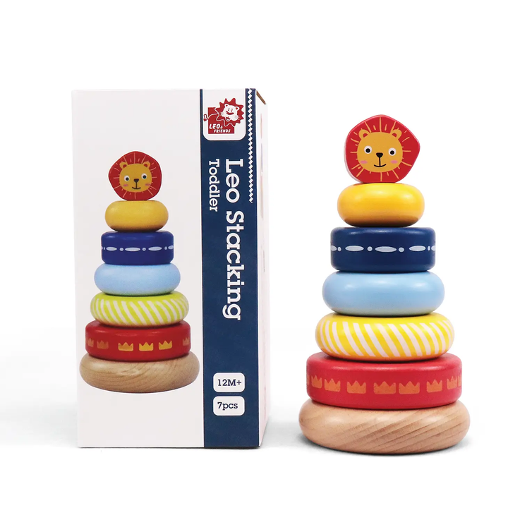 Leo Stacking Toddler Ring Tower, Made For Kids 12 Months+