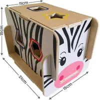 Wooden Shape Sorter Zebra