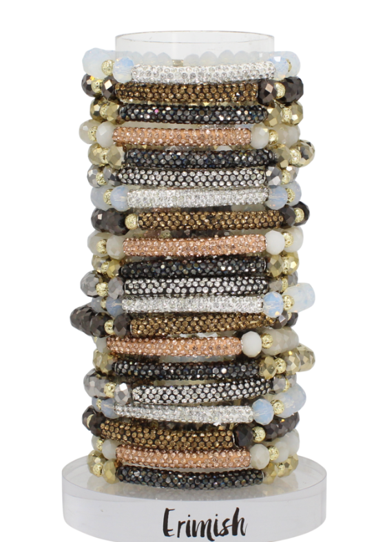 Erimish Neutral Glitter Bracelets