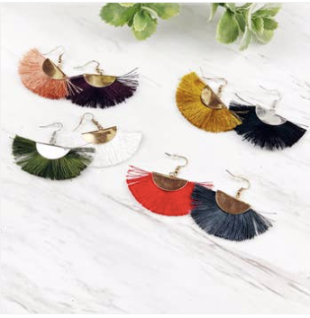 Fringe Fan Earrings