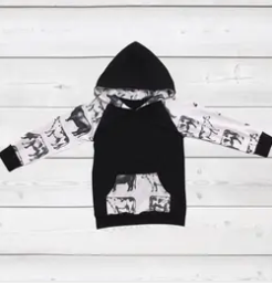 Kids Cow Hoodie