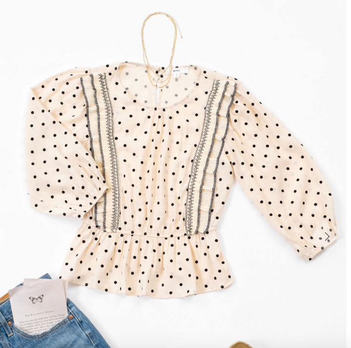 Soft & Sweet Polka Dot Top