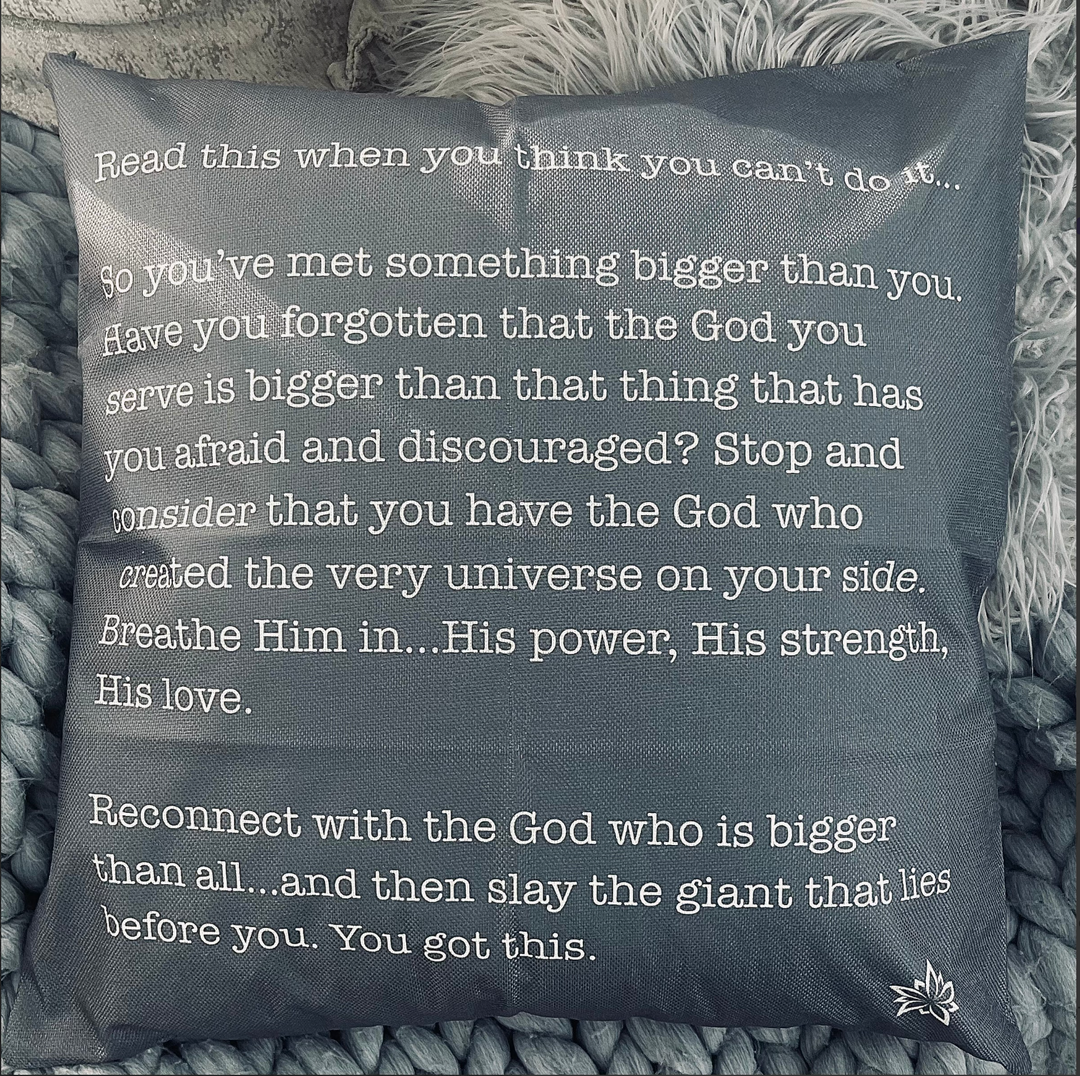 Love Letters Pillow Cover: Read this when you think you can't do it