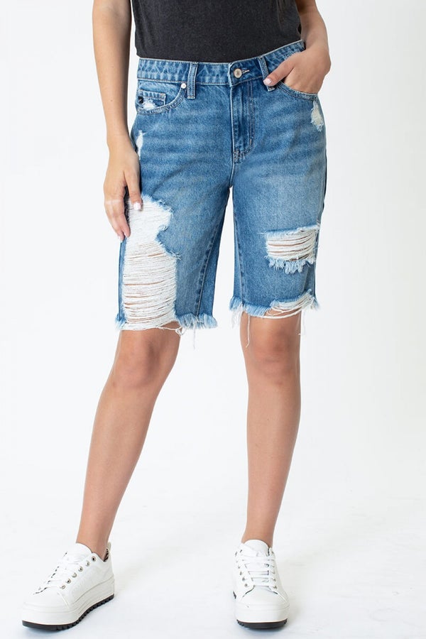 KanCan High Rise Bermuda Shorts