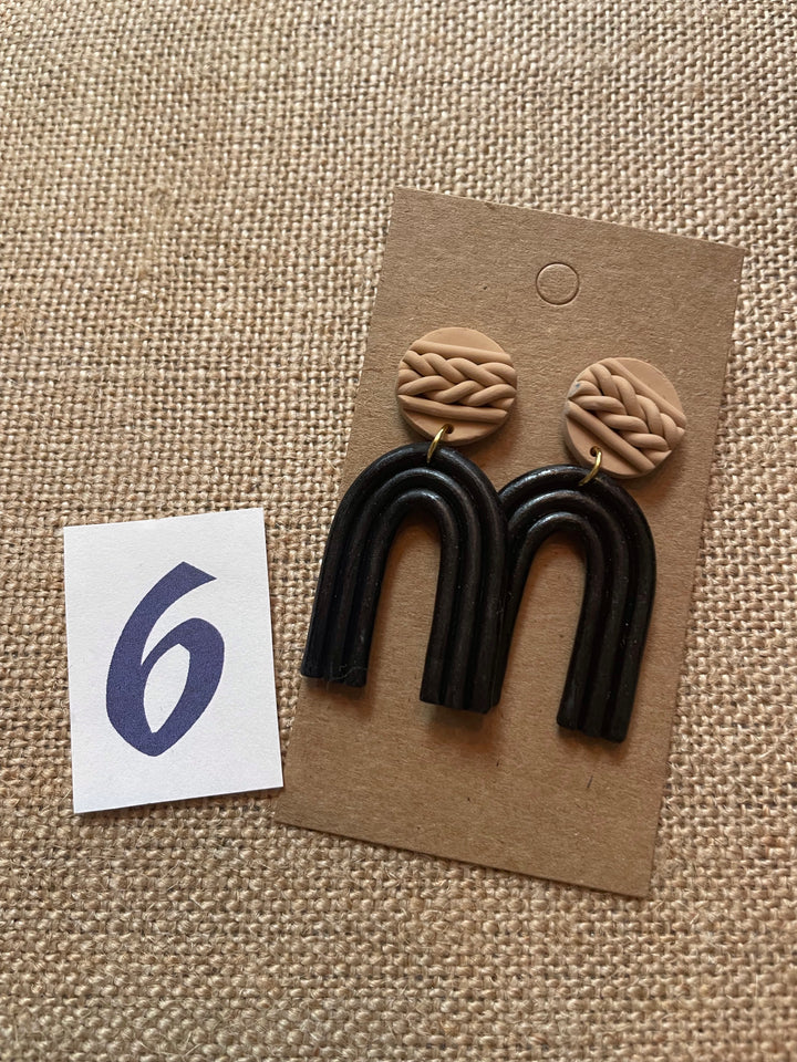 Handmade Clay Dangle Earrings