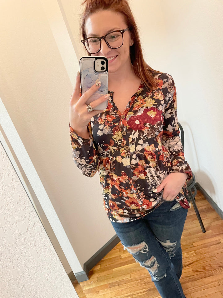 Floral Friday Babydoll Top