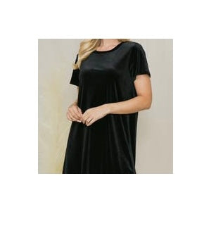 Velvet Lady Black Dress