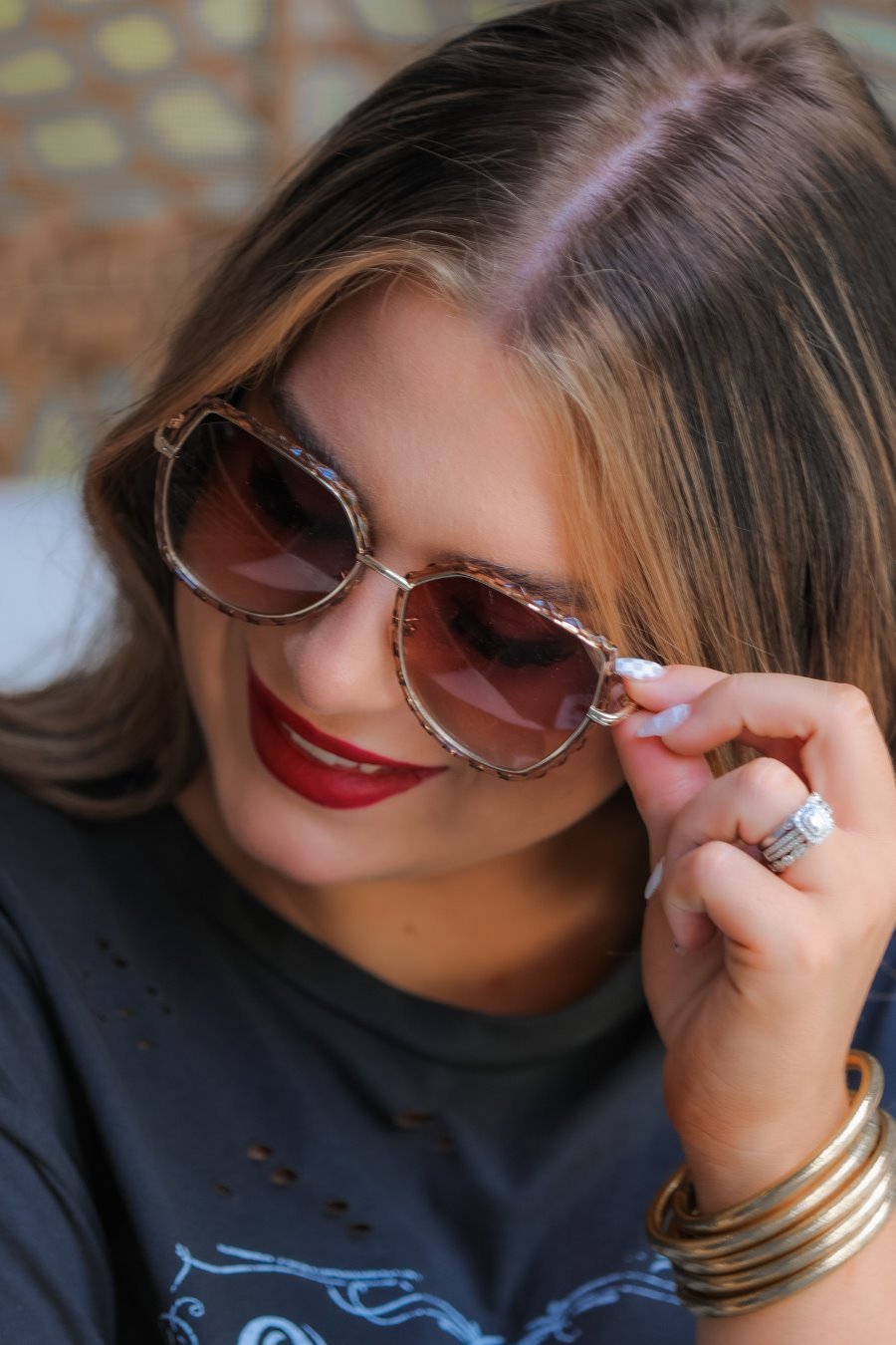 Manhattan Scalloped Sunglasses