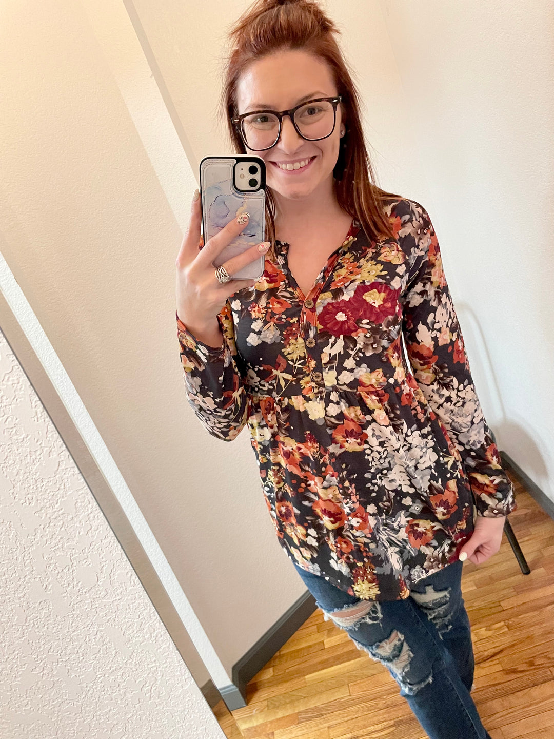 Floral Friday Babydoll Top