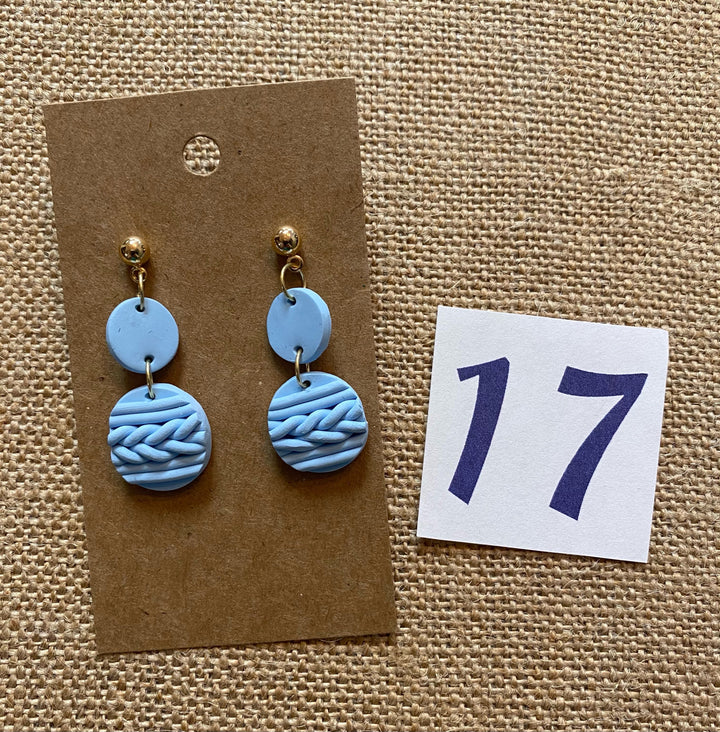 Handmade Clay Dangle Earrings