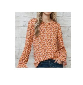 Lucy Floral Ruffle Top