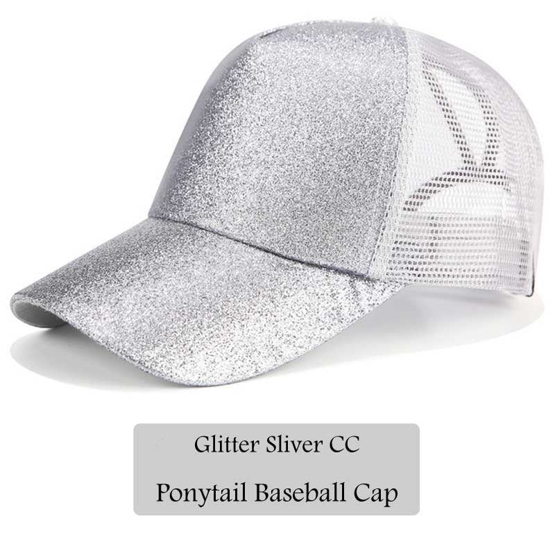 CC Glitter Ponytail Hat *3 colors*