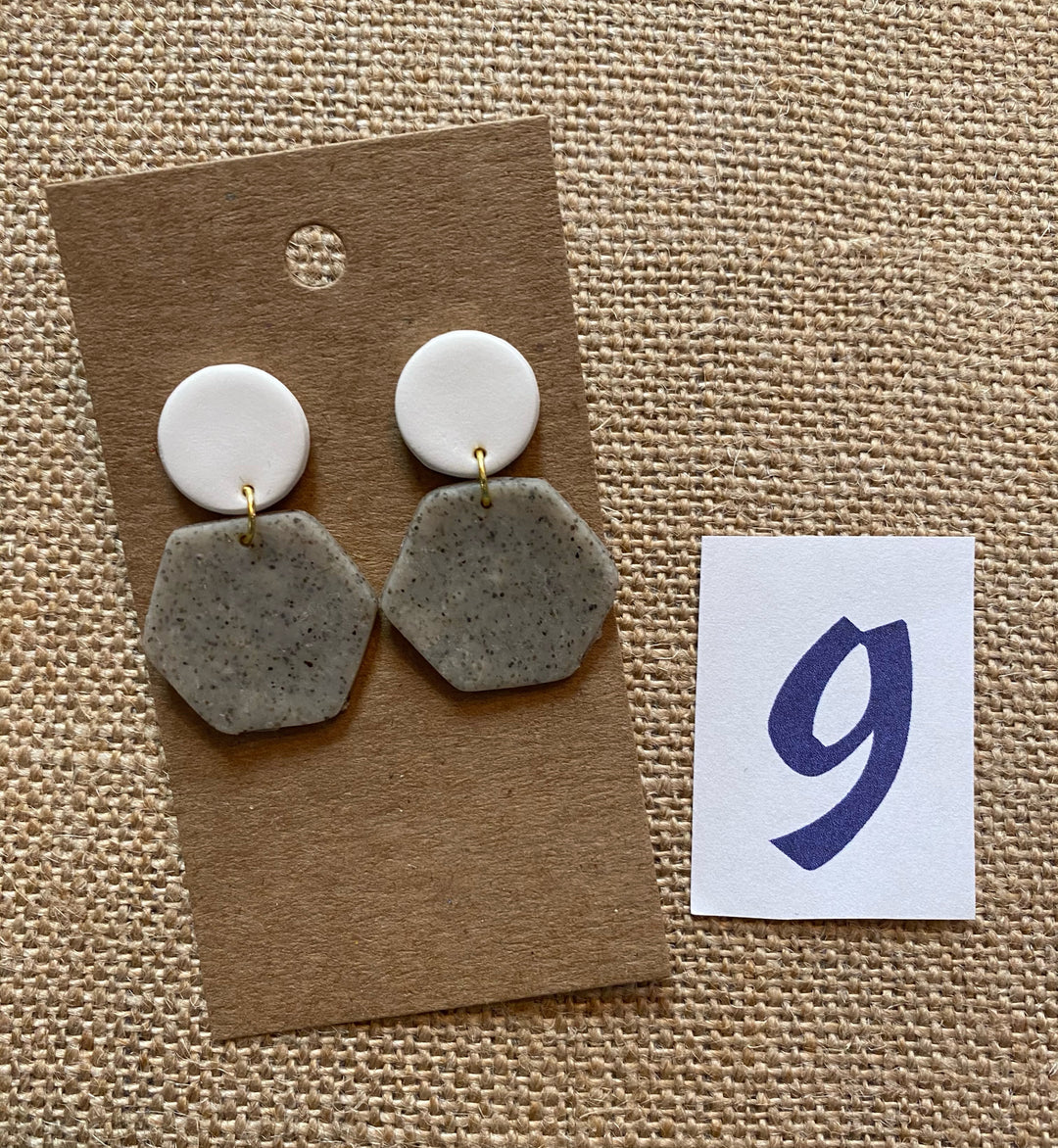 Handmade Clay Dangle Earrings